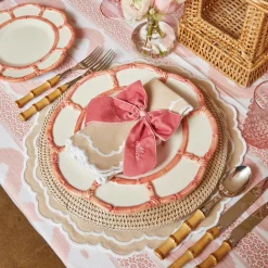 Personalised Dusty Pink Napkin Bow|Mrs. Alice Clearance