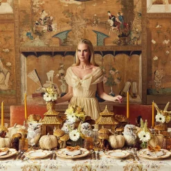 Petal Bamboo Ceramic Dinner Plate (Set Of 4)|Mrs. Alice Online