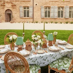 Petal Bamboo Ceramic Dinner Plate (Set Of 4)|Mrs. Alice Online