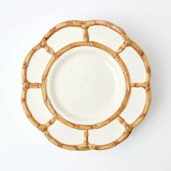 Petal Bamboo Ceramic Dinner Plate (Set Of 4)|Mrs. Alice Online