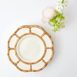 Petal Bamboo Ceramic Dinner Plate|Mrs. Alice