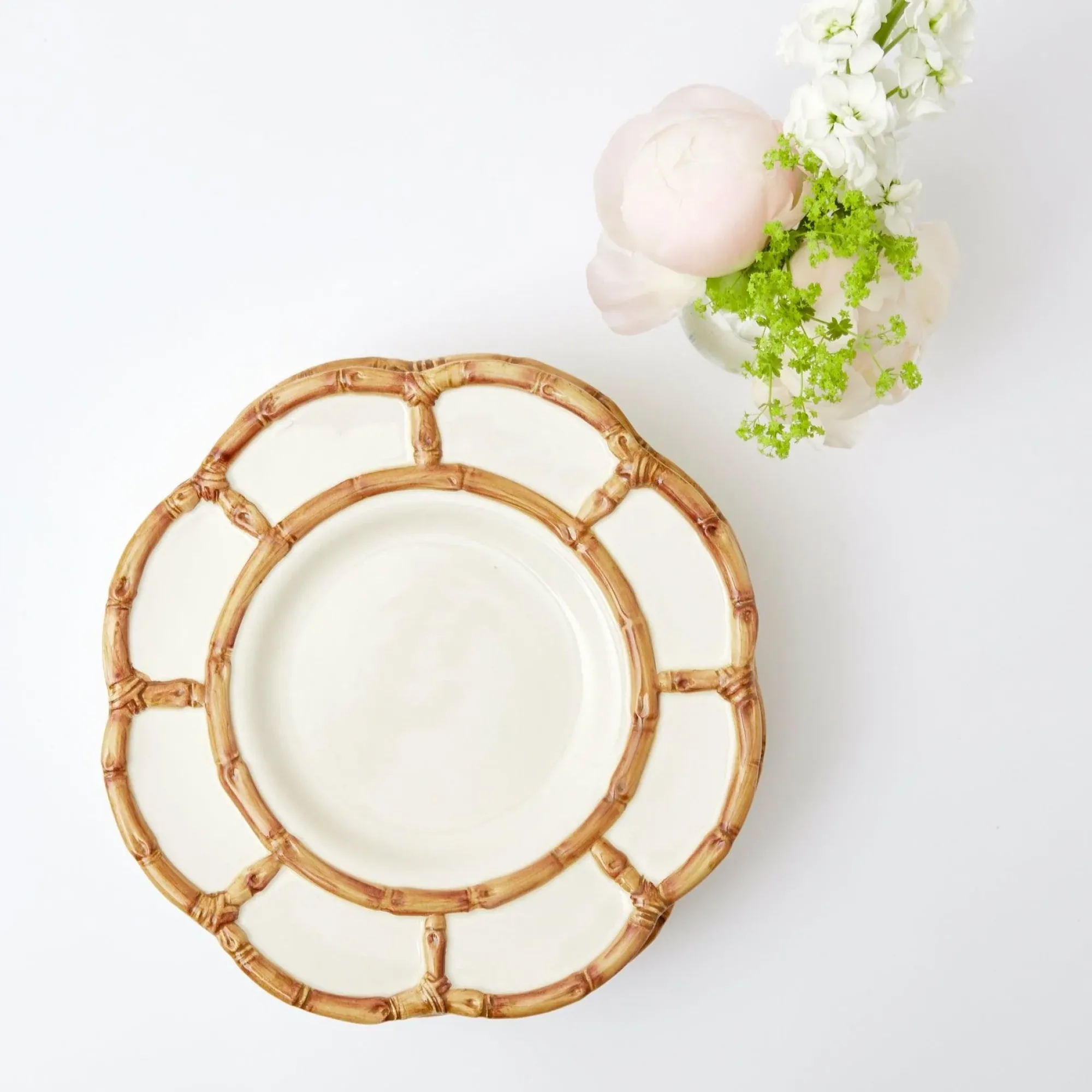Petal Bamboo Ceramic Dinner Plate|Mrs. Alice Best