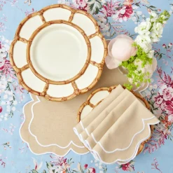 Petal Bamboo Ceramic Dinner Plate|Mrs. Alice Best