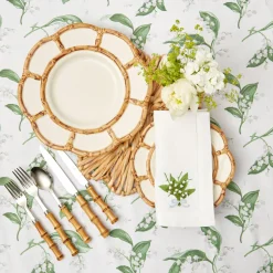 Petal Bamboo Ceramic Dinner Plate|Mrs. Alice Best