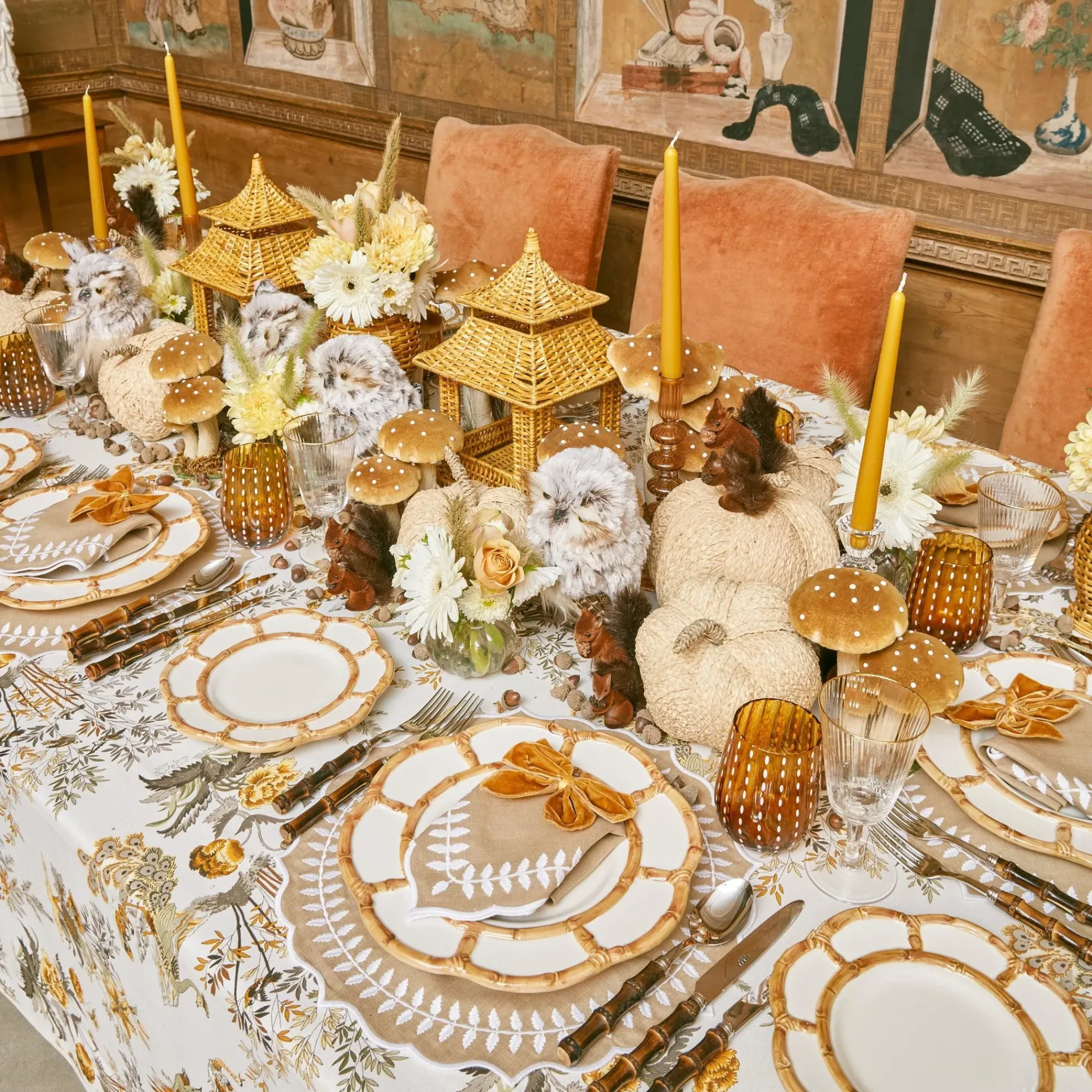 Petal Bamboo Ceramic Dinner Plate|Mrs. Alice Best