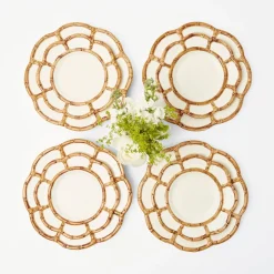 Petal Bamboo Ceramic Starter Plate|Mrs. Alice Best