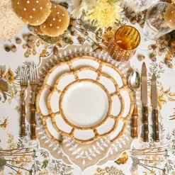Petal Bamboo Ceramic Starter Plate|Mrs. Alice Best