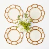Petal Bamboo Starter Plate (Set Of 4)|Mrs. Alice Best