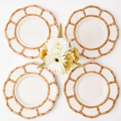 Petal Bamboo Starter Plate (Set Of 4)|Mrs. Alice New