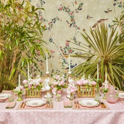 Pink & Green Pagoda Dinner Plate (Set Of 4)|Mrs. Alice Outlet