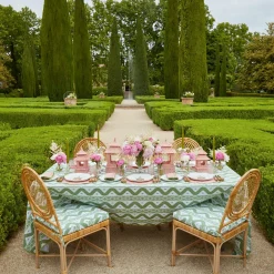 Pink & Green Pagoda Dinner Plate (Set Of 4)|Mrs. Alice Outlet