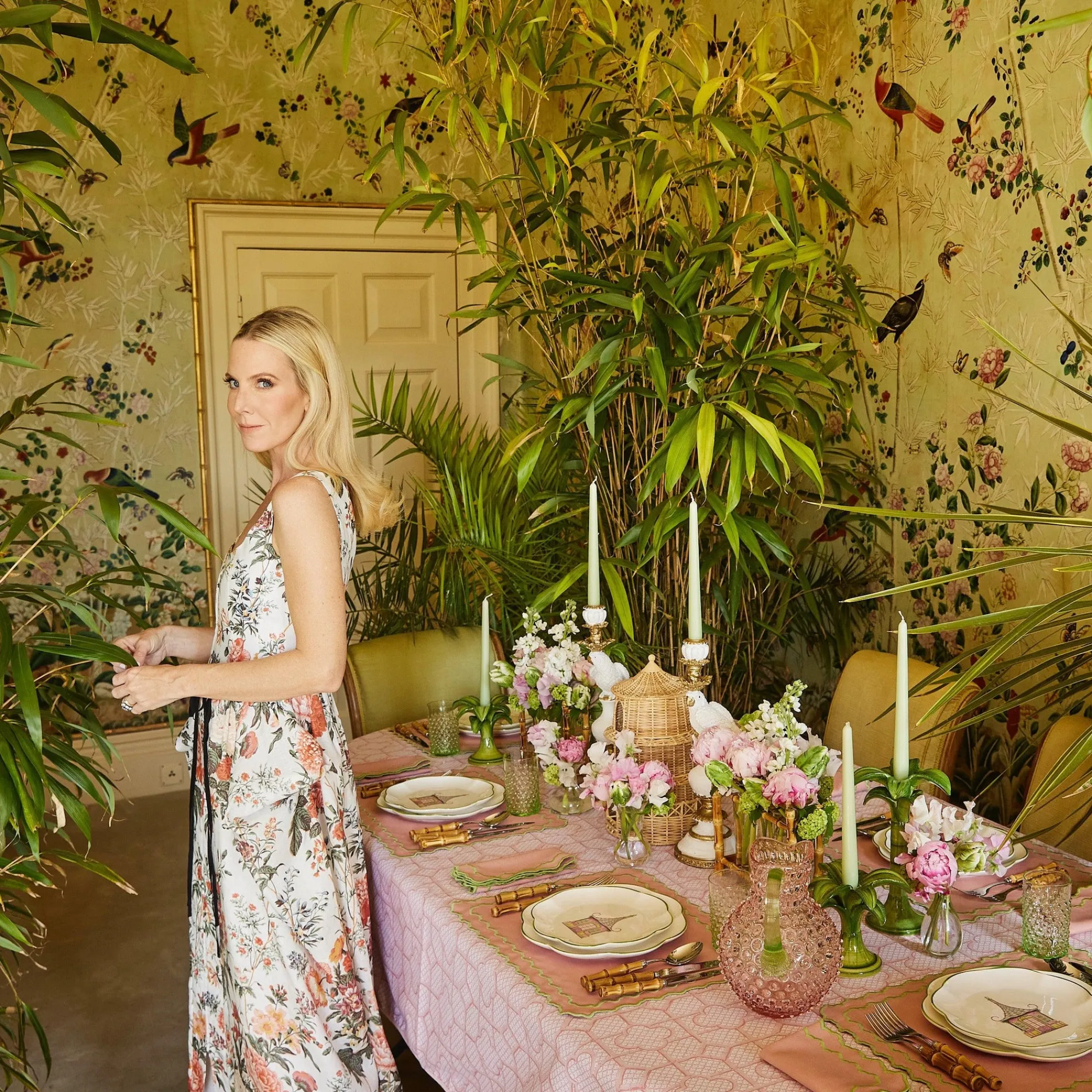 Pink & Green Pagoda Starter Plate|Mrs. Alice Discount