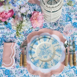 Pink Applique Napkins (Set Of 4)|Mrs. Alice Discount