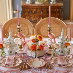 Pink Applique Napkins (Set Of 4)|Mrs. Alice Discount