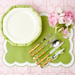 Pink Bamboo Trellis Tablecloth|Mrs. Alice