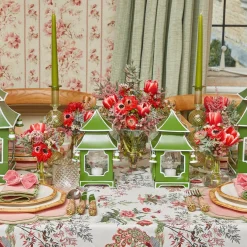 Pink Birdsong Tablecloth|Mrs. Alice Hot