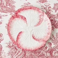 Pink Capri Lettuce Dinner Plate (Set Of 4)|Mrs. Alice Sale