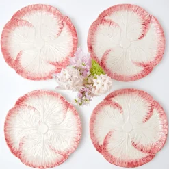 Pink Capri Lettuce Dinner Plate (Set Of 4)|Mrs. Alice Sale