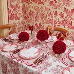 Pink Capri Lettuce Dinner Plate (Set Of 4)|Mrs. Alice Sale