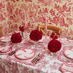 Pink Capri Lettuce Dinner Plate|Mrs. Alice Outlet