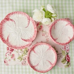 Pink Capri Lettuce Dinner Plate|Mrs. Alice Outlet