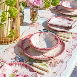 Pink Capri Lettuce Dinner Plate|Mrs. Alice Outlet