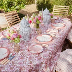 Pink Capri Lettuce Dinner Plate (Set Of 4)|Mrs. Alice