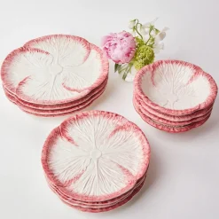 Pink Capri Lettuce Starter Plate (Set Of 4)|Mrs. Alice