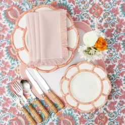 Pink Fringe Napkins (Set Of 4)|Mrs. Alice Online