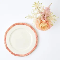 Pink Geometric Bamboo Starter Plate|Mrs. Alice Discount