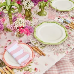 Pink Geometric Bamboo Starter Plate (Set Of 4)|Mrs. Alice Hot