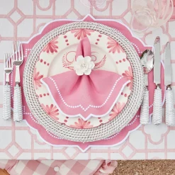 Pink Gingham Ruffle Seat Pad Cushion|Mrs. Alice Outlet