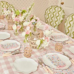 Pink Gingham Tablecloth|Mrs. Alice Clearance