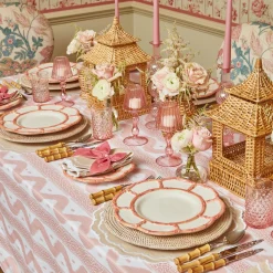 Pink Leopard Ikat Tablecloth|Mrs. Alice New