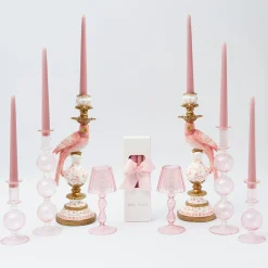 Pink Parrot Candlescape|Mrs. Alice Hot