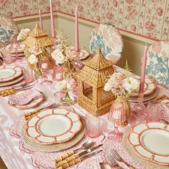 Pink Petal Bamboo Dinner Plate|Mrs. Alice Discount