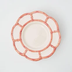 Pink Petal Bamboo Dinner Plates (Set Of 4)|Mrs. Alice Online