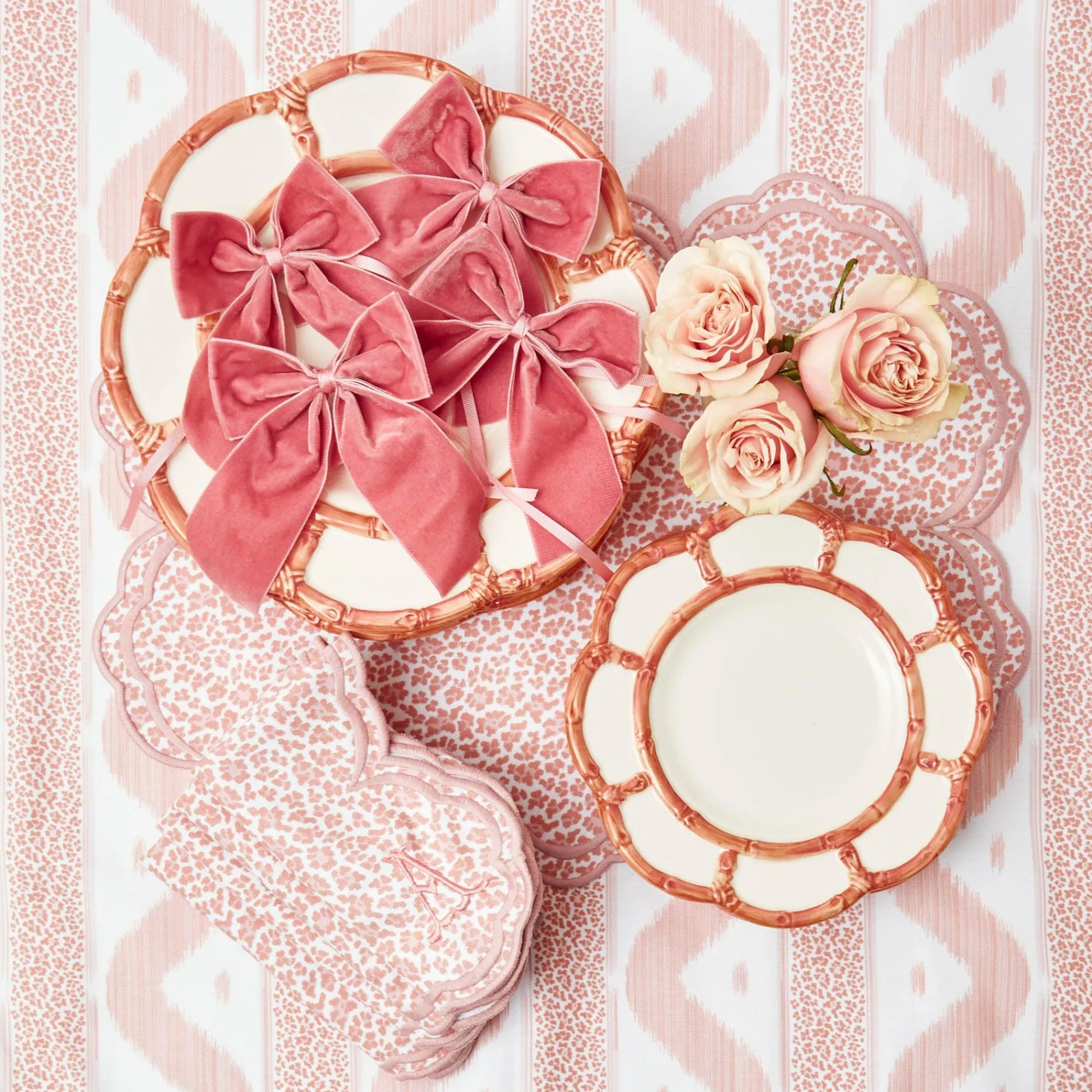 Pink Petal Bamboo Starter Plate|Mrs. Alice Online