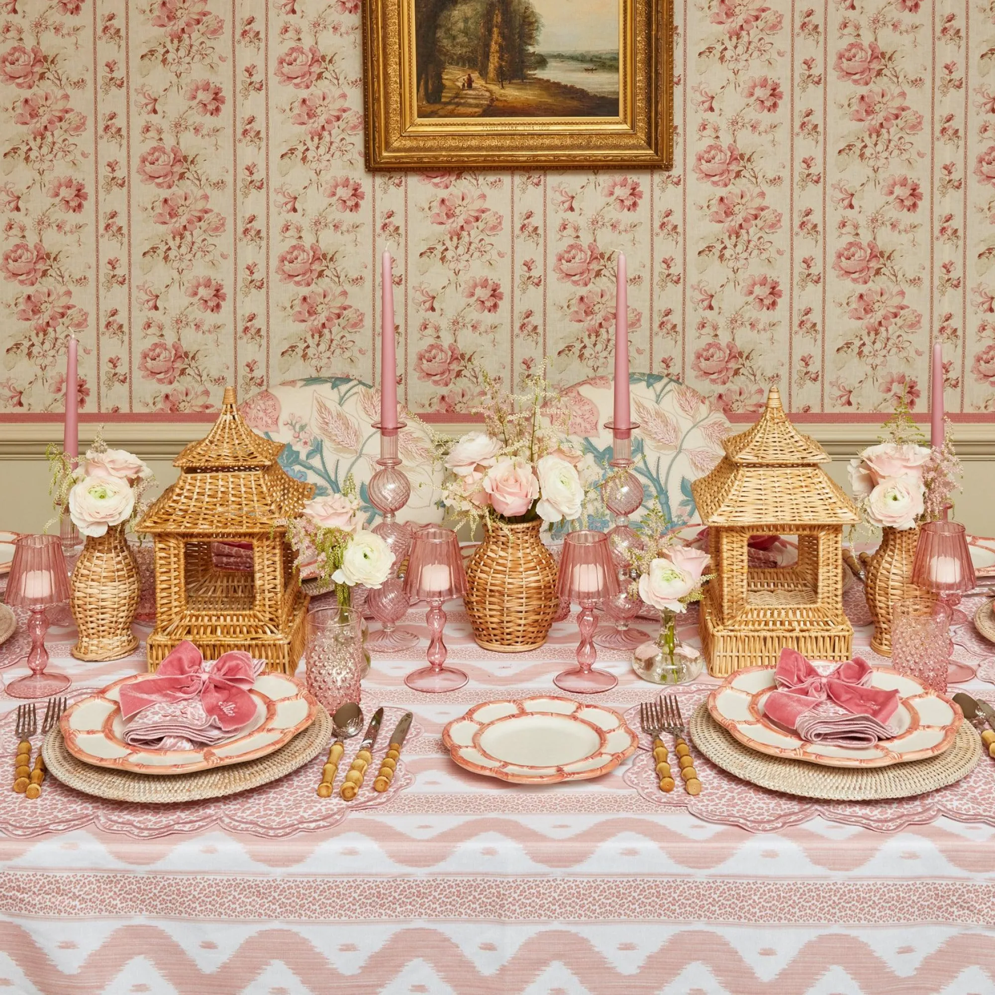 Pink Petal Bamboo Starter Plate|Mrs. Alice Online