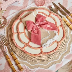 Pink Petal Bamboo Starter Plate|Mrs. Alice Online