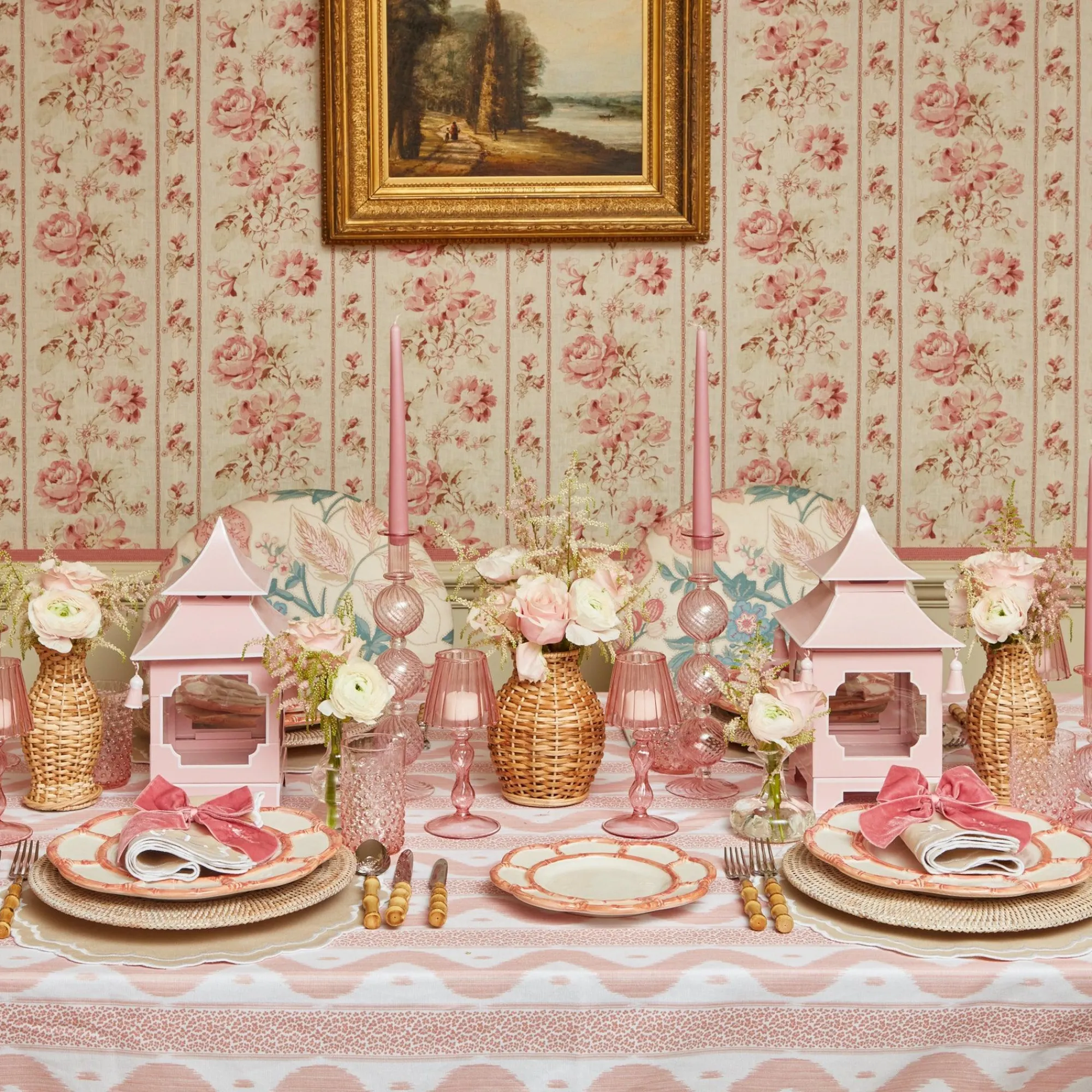 Pink Petal Bamboo Starter Plate|Mrs. Alice Online