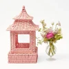 Pink Rattan Pagoda Lantern|Mrs. Alice New