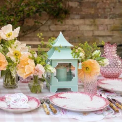 Pistachio Green Pagoda Lantern|Mrs. Alice Best