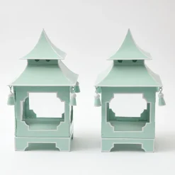 Pistachio Green Pagoda Lantern|Mrs. Alice Best