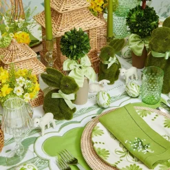 Potted Boxwood With Green Bow Decoration Set|Mrs. Alice Outlet