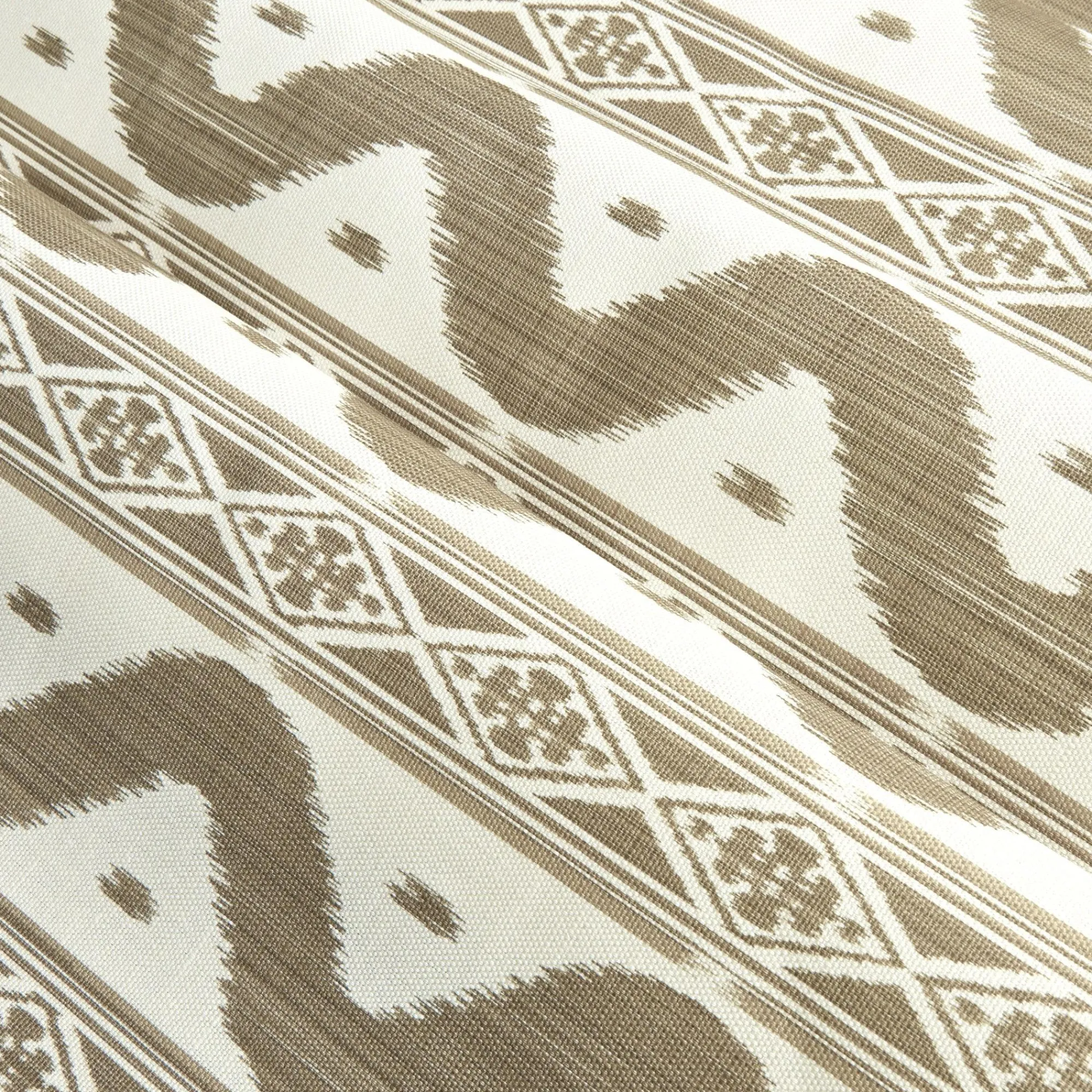 Putty Ikat Stripe Fabric|Mrs. Alice Clearance