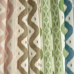 Putty Ikat Stripe Fabric|Mrs. Alice Clearance