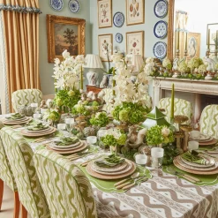 Putty Ikat Tablecloth|Mrs. Alice Sale