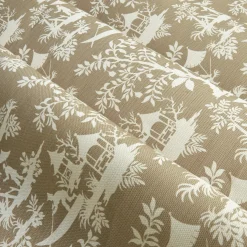 Putty Pagoda Garden Fabric|Mrs. Alice Clearance