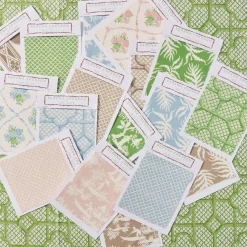 Putty Pagoda Garden Fabric|Mrs. Alice Clearance